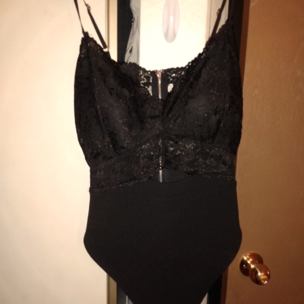 Never worn lace with cutout bodysuit